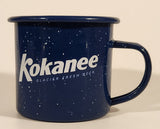 Kokanee Glacier Fresh Beer Dark Blue 3" Enamel Metal Coffee Mug Cup