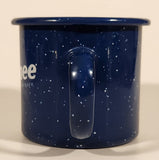 Kokanee Glacier Fresh Beer Dark Blue 3" Enamel Metal Coffee Mug Cup
