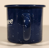 Kokanee Glacier Fresh Beer Dark Blue 3" Enamel Metal Coffee Mug Cup