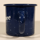 Kokanee Glacier Fresh Beer Dark Blue 3" Enamel Metal Coffee Mug Cup