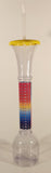 Slurpee Reusable 17 1/2" Tall Clear Plastic Drinking Cup with Lid and Straw