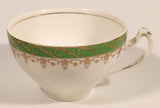 Vintage Alfred Meakin England "Pride-Of-Erin" Green and Gold Trimmed Tea Cup & Saucer Set