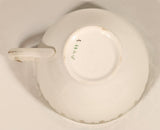 Vintage Alfred Meakin England "Pride-Of-Erin" Green and Gold Trimmed Tea Cup & Saucer Set