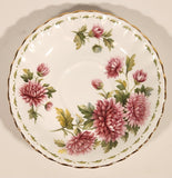 Vintage 1970s Royal Albert Flower of the Month Series November Chrysanthemum Pink Flowers Bone China Tea Cup & Saucer Set