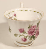 Vintage 1970s Royal Albert Flower of the Month Series November Chrysanthemum Pink Flowers Bone China Tea Cup & Saucer Set