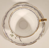 Vintage Royal Staffordshire Bone China "Roses To Remember" Red Flowers Tea Cup & Saucer Set