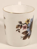 Vintage Royal Albert Bone China England Ascot Pink Yellow Blue Flowers Demitasse Tea Cup & Saucer Set