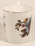 Vintage Royal Albert Bone China England Ascot Pink Yellow Blue Flowers Demitasse Tea Cup & Saucer Set