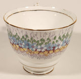 Vintage Royal Stafford Bone China Glendale Blue and Yellow Flowers Tea Cup & Saucer Set