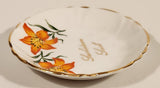 Vintage Royal Windsor Bone China Floral Emblem of Saskatchewan Prairie Lily Flower Saskatoon, Sask. 3 1/2" Trinket Dish Plate