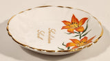 Vintage Royal Windsor Bone China Floral Emblem of Saskatchewan Prairie Lily Flower Saskatoon, Sask. 3 1/2" Trinket Dish Plate