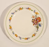 Vintage Swinnertons Staffordshire England "Majestic Vellum" Mixed Flowers 6 1/2" Desert Plate
