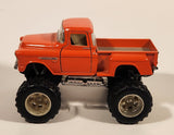 Kinsmart 1955 Chevy Stepside Pick-Up (Off-Road) Pull Back Orange Die Cast Toy Car Vehicle with Opening Doors