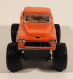Kinsmart 1955 Chevy Stepside Pick-Up (Off-Road) Pull Back Orange Die Cast Toy Car Vehicle with Opening Doors
