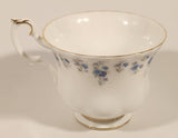 Vintage 1965 Royal Albert Bone China England Memory Lane Blue Flowers Tea Cup & Saucer Set