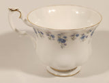 Vintage 1965 Royal Albert Bone China England Memory Lane Blue Flowers Tea Cup & Saucer Set