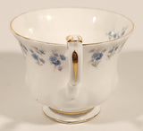 Vintage 1965 Royal Albert Bone China England Memory Lane Blue Flowers Tea Cup & Saucer Set