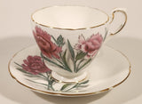 Vintage Paragon Pink Carnation Flowers Tea Cup & Saucer Set