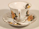 Vintage Royal Albert Bone China England Yellow Rose Flowers Tea Cup & Saucer Set