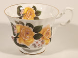Vintage Royal Albert Bone China England Yellow Rose Flowers Tea Cup & Saucer Set