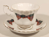Vintage 1959 Royal Albert Bone China England The Loomcrofters New Brunswick Tartan Tea Cup & Saucer Set