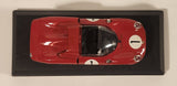Best Model by Marco Grassini Italy Ferrari 330 P2 1965 Nürburgring Winner #1 Red 1/43 Scale Die Cast Toy Car Vehicle with Opening Doors Missing a Wheel in Display Case