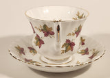 Vintage Royal Albert From Sea To Sea Fall Autumn Maple Leaf Pattern Tea Cup & Saucer Set