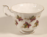 Vintage Royal Albert From Sea To Sea Fall Autumn Maple Leaf Pattern Tea Cup & Saucer Set