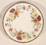Vintage Paragon Fine Bone China Autumn Glory Yellow White Orange Pink Flowers Tea Cup & Saucer Set