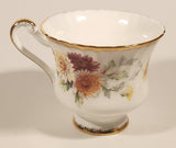 Vintage Paragon Fine Bone China Autumn Glory Yellow White Orange Pink Flowers Tea Cup & Saucer Set
