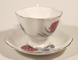 Vintage Royal Albert Bone China England Red Rose Flowers Tea Cup & Saucer Set