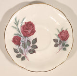 Vintage Royal Albert Bone China England Red Rose Flowers Tea Cup & Saucer Set