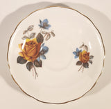 Vintage Ridgway Potteries Ltd Royal Vale Yellow Rose Flowers Tea Cup Saucer