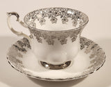 Vintage Royal Albert Bone China England Congratulation 25th Anniversary Tea Cup & Saucer Set