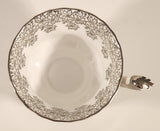 Vintage Royal Albert Bone China England Congratulation 25th Anniversary Tea Cup & Saucer Set