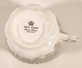 Vintage Royal Albert Bone China England Congratulation 25th Anniversary Tea Cup & Saucer Set