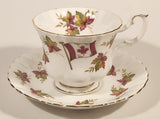 Vintage Royal Albert From Sea To Sea Fall Autumn Maple Leaf Pattern Tea Cup & Saucer Set