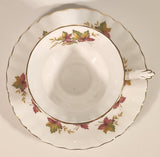 Vintage Royal Albert From Sea To Sea Fall Autumn Maple Leaf Pattern Tea Cup & Saucer Set