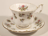 Vintage Royal Albert Fine Bone China England Winsome Pink Roses Tea Cup & Saucer Set