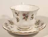 Vintage Royal Albert Fine Bone China England Winsome Pink Roses Tea Cup & Saucer Set