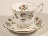 Vintage Royal Albert Fine Bone China England Winsome Pink Roses Tea Cup & Saucer Set