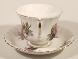 Vintage Royal Albert Bone China England Prairie Rose Pink Flower Tea Cup & Saucer Set