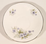 Vintage Rosina China Co Ltd. Queen's Fine Bone China Silver Wedding Tea Cup & Saucer Set