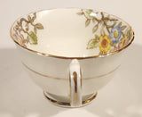 Vintage Delphine China Made in England Pink Yellow Blue Flowers Tea Cup & Saucer Set