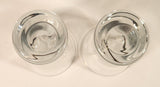 Heavy Weighted Bottom 4 1/8" Clear Dessert Shot Glasses Set of 2