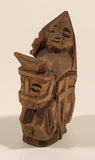 Vintage Nordic Folk Art Knight Hand Carved Wood Chess Piece