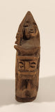 Vintage Nordic Folk Art Knight Hand Carved Wood Chess Piece