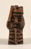 Vintage Nordic Folk Art Rook Hand Carved Wood Chess Piece
