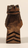 Vintage Nordic Folk Art Rook Hand Carved Wood Chess Piece