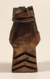 Vintage Nordic Folk Art Rook Hand Carved Wood Chess Piece